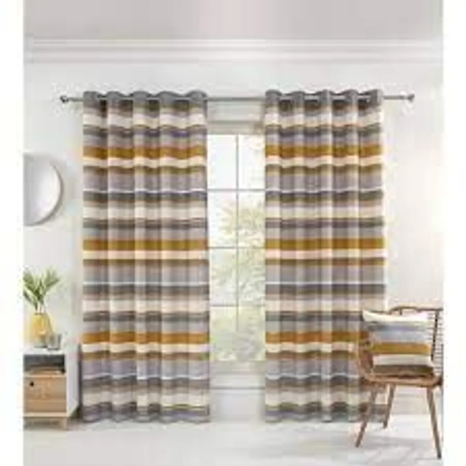 FAATIMA EYELET ROOM DARKENING CURTAINS 