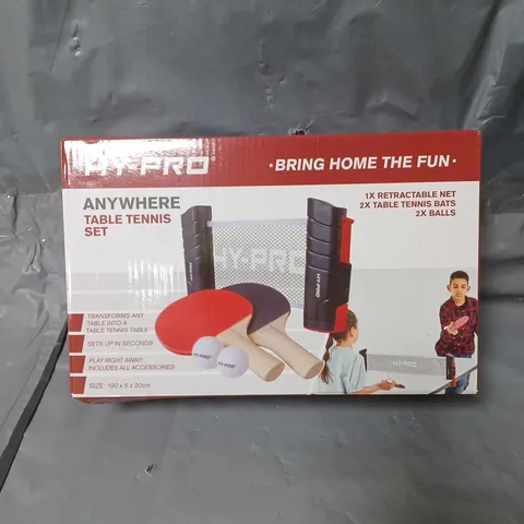 HY-PRO ANYWHERE TABLE TENNIS SET