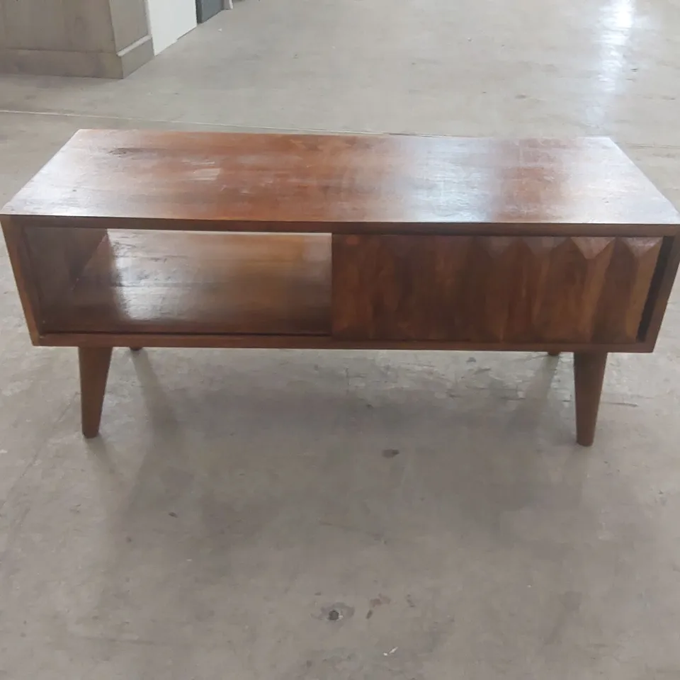 CITLALI SOLID WOOD COFFEE TABLE WITH STORAGE