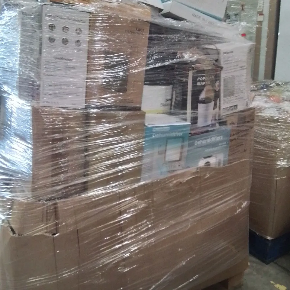 PALLET CONTAINING A LARGE QUANTITY OF ELECTRICAL PRODUCTS TO INCLUDE;DEHUMIDIFIER,BUBBLE MACHINE,RICE COOKER
