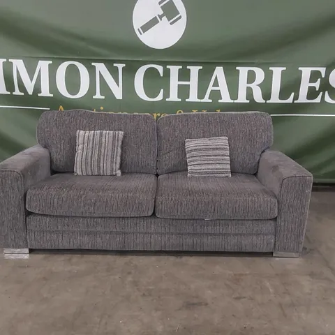 QUALITY DESIGNER MINC FABRIC UPHOLSTERED 3 SEATER SOFA