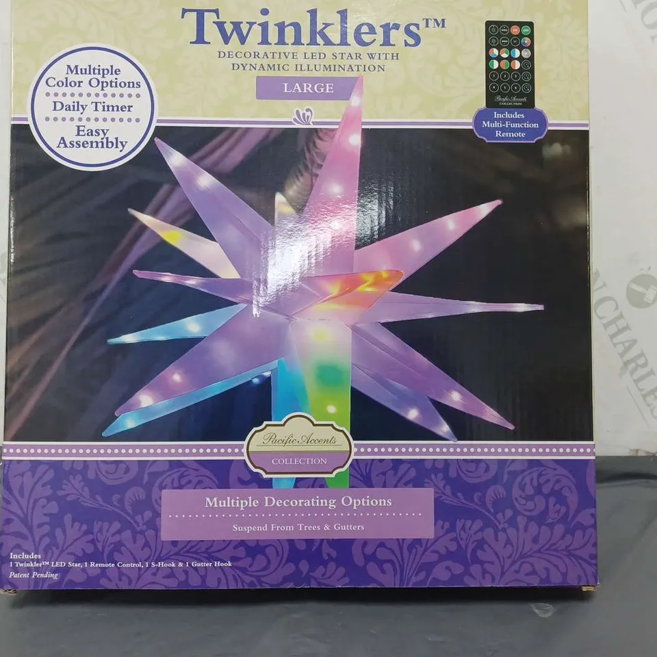 BOXED PACIFIC ACCENTS STAR BURST LIGHT
