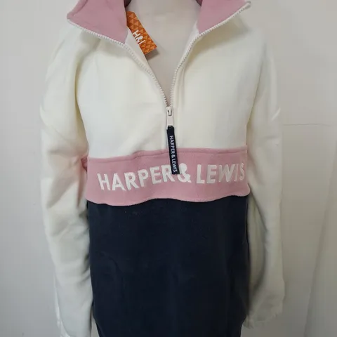 HARPER AND LEWIS HALF ZIP FLEECE - L 