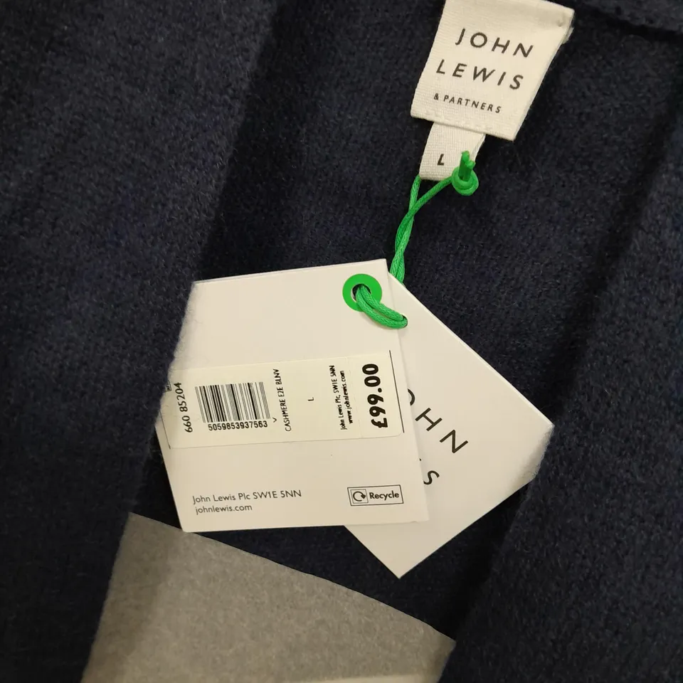 JOHN LEWIS CASHMERE CARDIGAN SIZE L