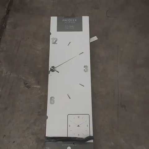 BOXED PREMIER INTERIORS DIY DESIGN WALL CLOCK