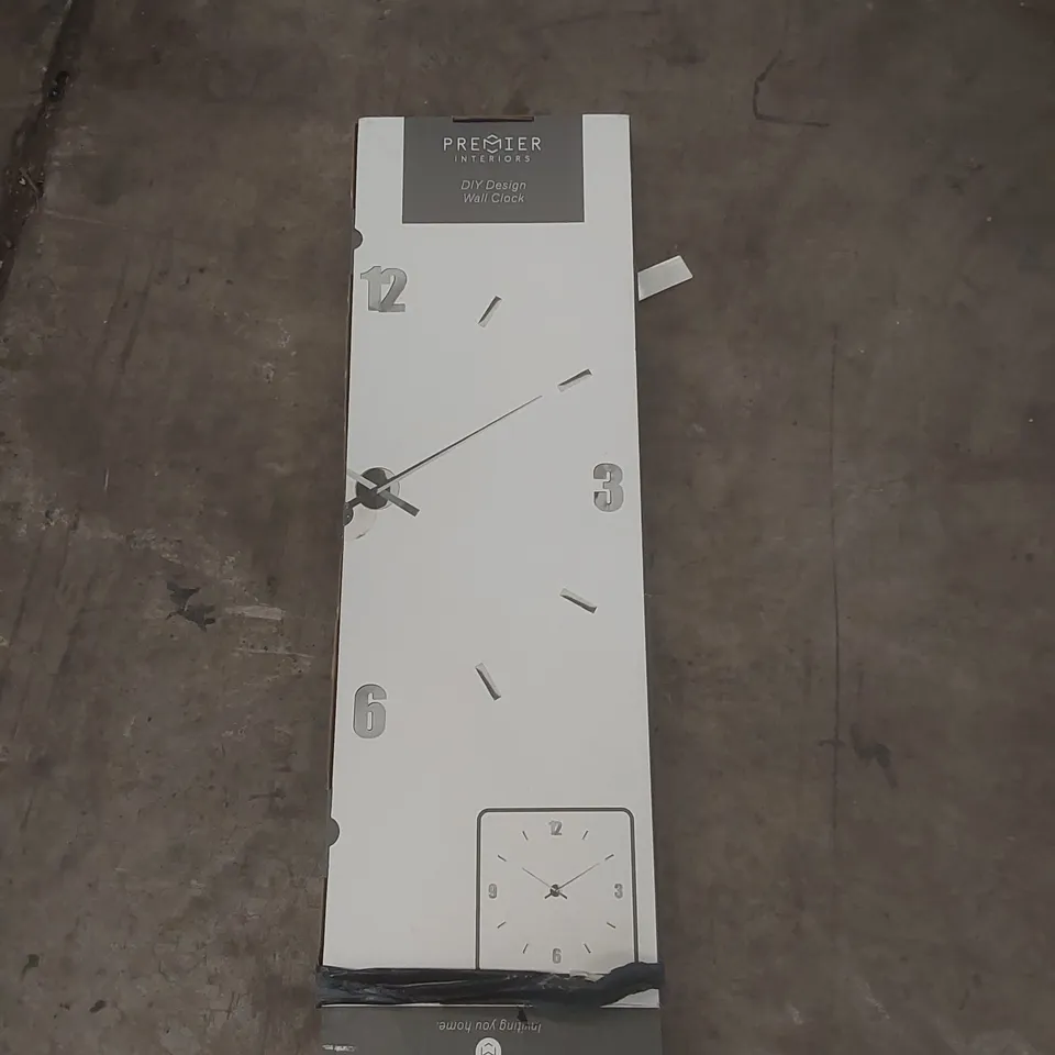 BOXED PREMIER INTERIORS DIY DESIGN WALL CLOCK