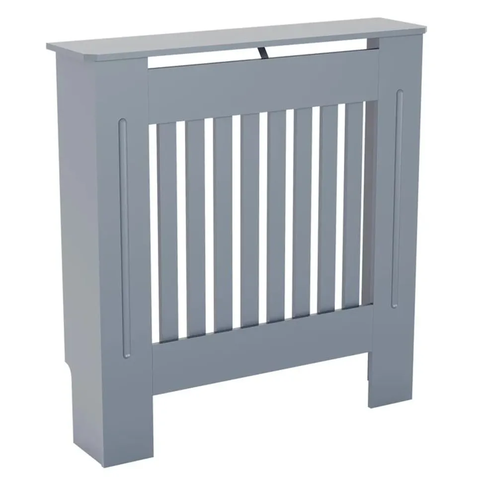 BOXED CHELSEA RADIATOR COVER - DARK GREY - SMALL