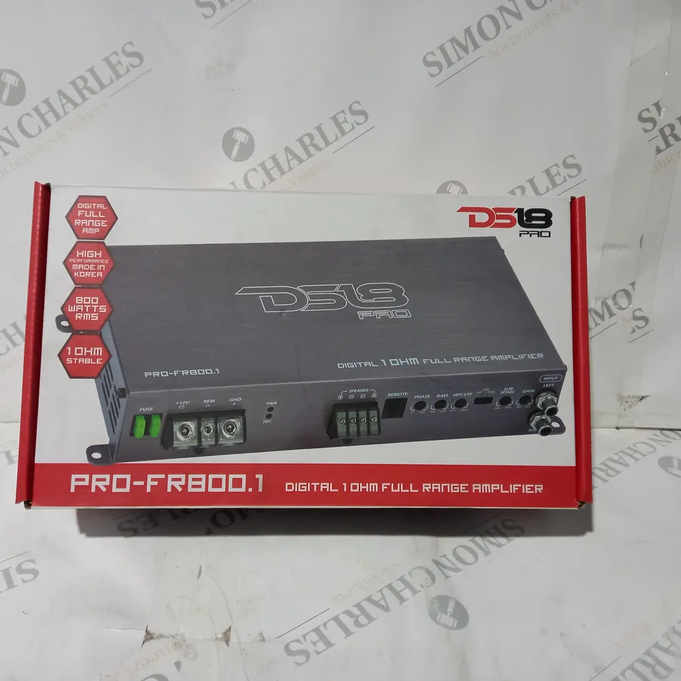 BOXED DS18 PRO-FR800.1 DIGITAL FULL RANGE AMPLIFIER 