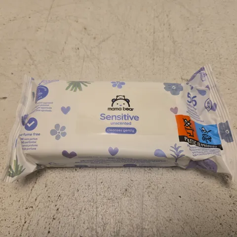 MAMA BEAR SENSITIVE BABY WIPES – BOX OF 18