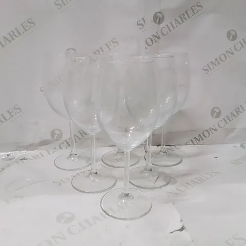 BOXED PASABAHCE WINE GLASSES SET OF 6