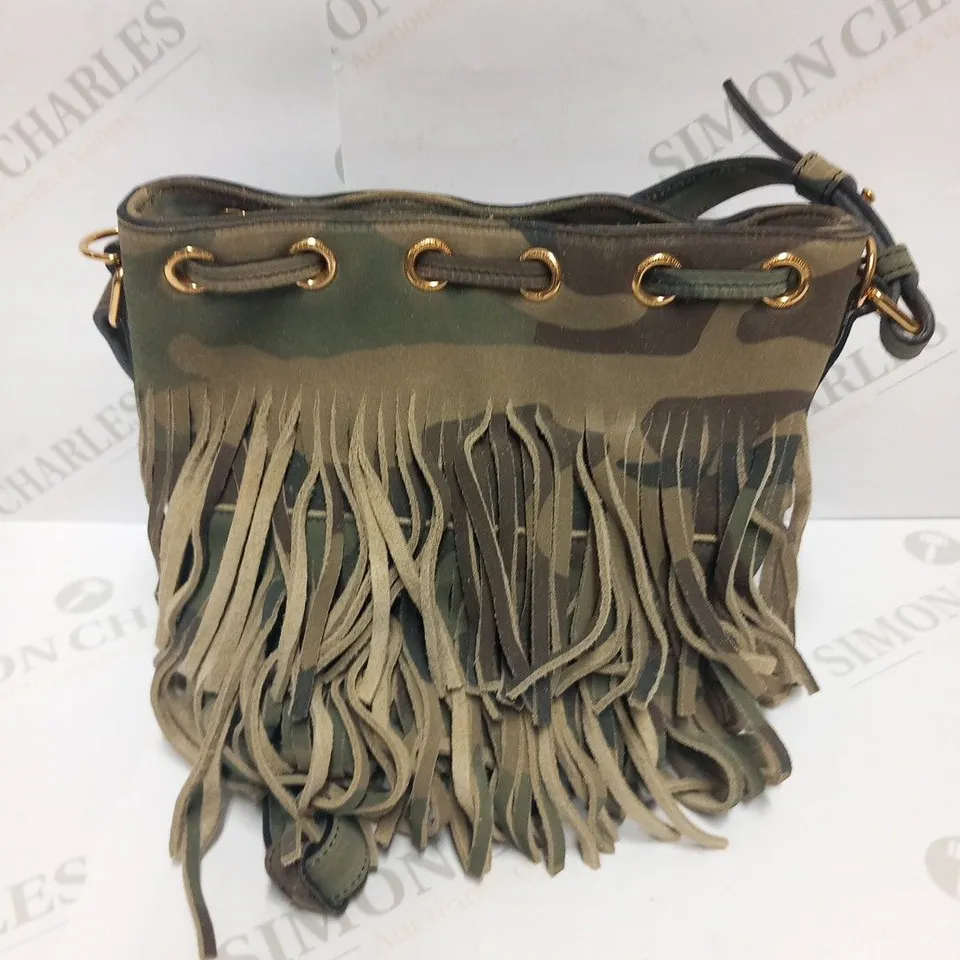 YVES SAINT LAURENT CAMOUFLAGE SHOULDER BAG