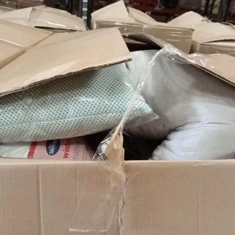 PALLET CONTAINING A LARGE QUANTITY OF BEDDING PRODUCTS