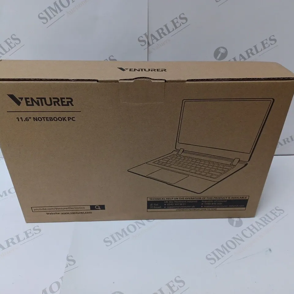 BRAND NEW BOXED VENTURER EUROPA 11 PLUS 11.6" NOTEBOOK PC - MATT BLACK 
