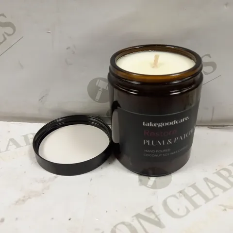 TAKEGOODCARE RESTORE PLUM & PATCHOUI CANDLE