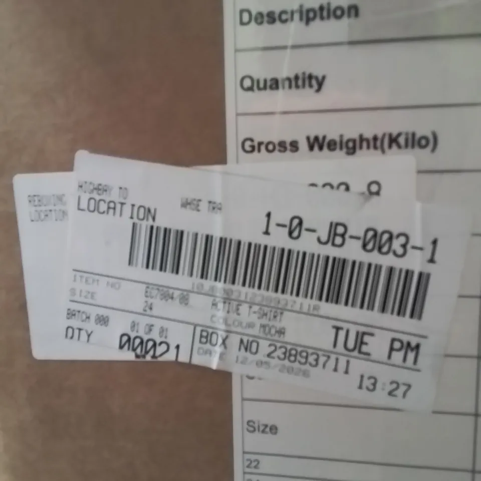 BOXED BRAND NEW APPROXIMATELY 21 SIMPLY BE ACTIVE SPORTS TOP MOCHA SIZE 24