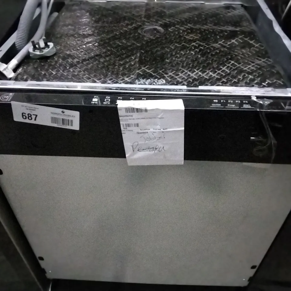DESIGNER BAUMATIC BDIN1L38B80 13 PLACE FULLY INTEGRATED DISHWASHER 