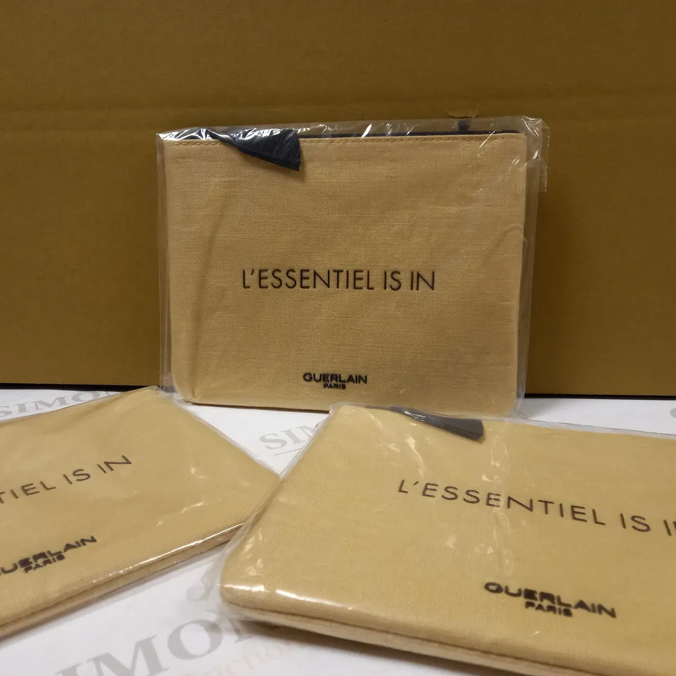 LOT OF APPROX 3 PACKAGED GUERLAI PARIS L'ESSENTIEL IS IN POUCH