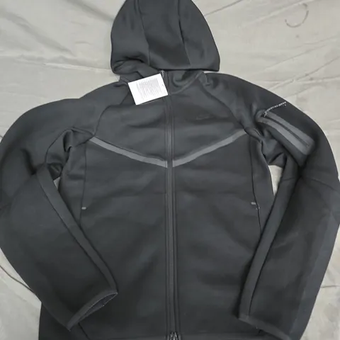 NIKE HOODED JACKET – BLACK, SIZE XS