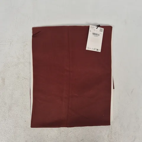 MANGO HIGH-WAISTED LYOCELL TROUSERS IN CHOCOLATE SIZE UK 4