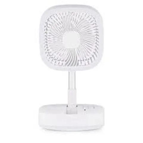 BOXED BELL AND HOWELL RECHARGEABLE DESK AND FLOOR FAN WITH PHONE CHARGER