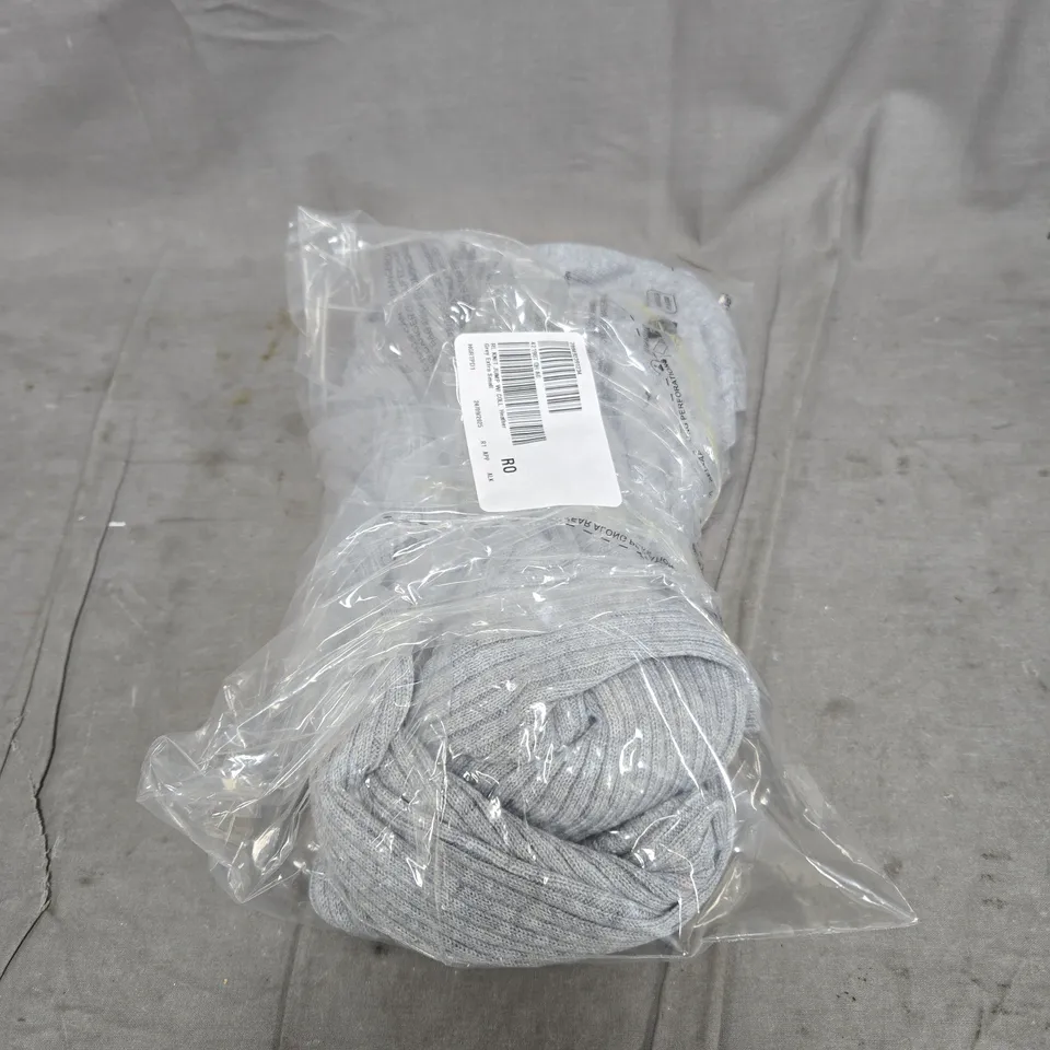 RUTH LANGSFORD KNITTED JUMPER WITH COLLAR PLACKET HEATHER GREY EXTRA SMALL