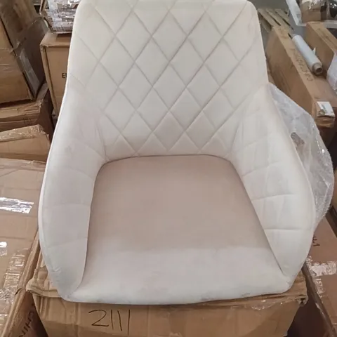 BOXED SET OF 2 VELVET CHAIRS