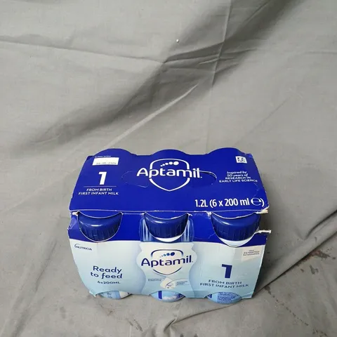APTAMIL 1 READY-TO-FEED INFANT MILK FORMULA – 6 X 200ML (1.2L)