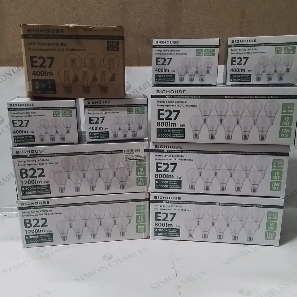 LARGE BOX CONTAINING VARIOUS ASSORTED LIGHT BULBS ECT.