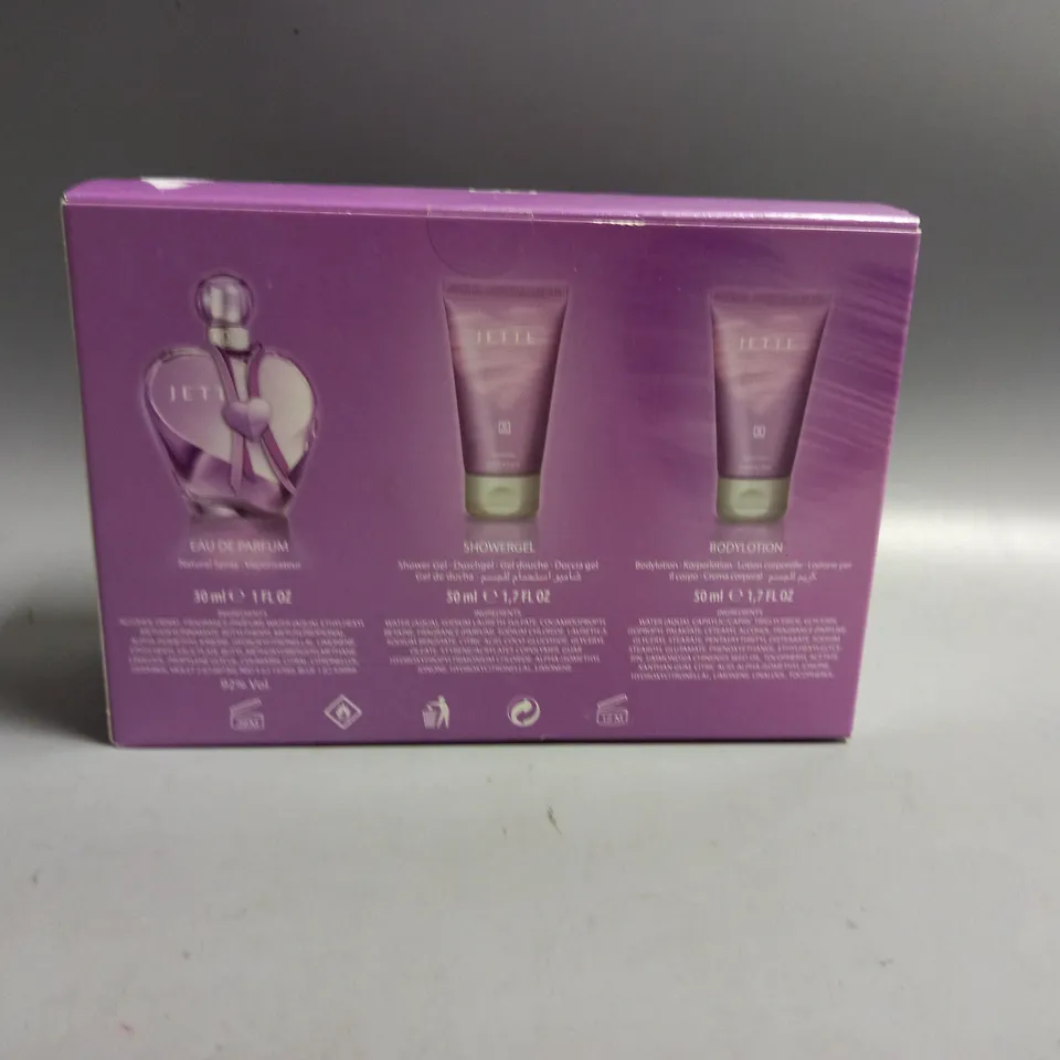 BOXED JETTE EAU DE PARFUM 30ML, SHOWERGEL 50ML AND BODY LOTION 50ML GIFT SET