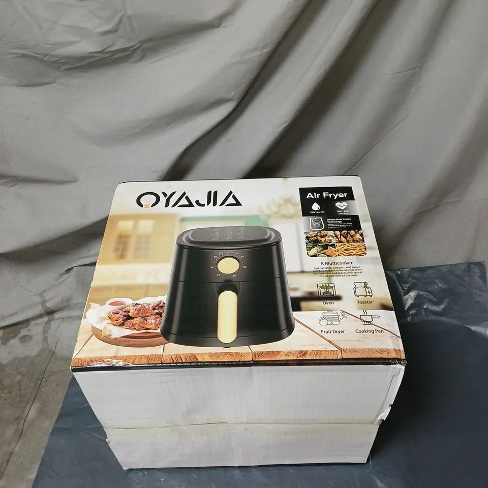 OYAMA AIR FRYER – BLACK WITH COPPER HANDLE (BOXED)