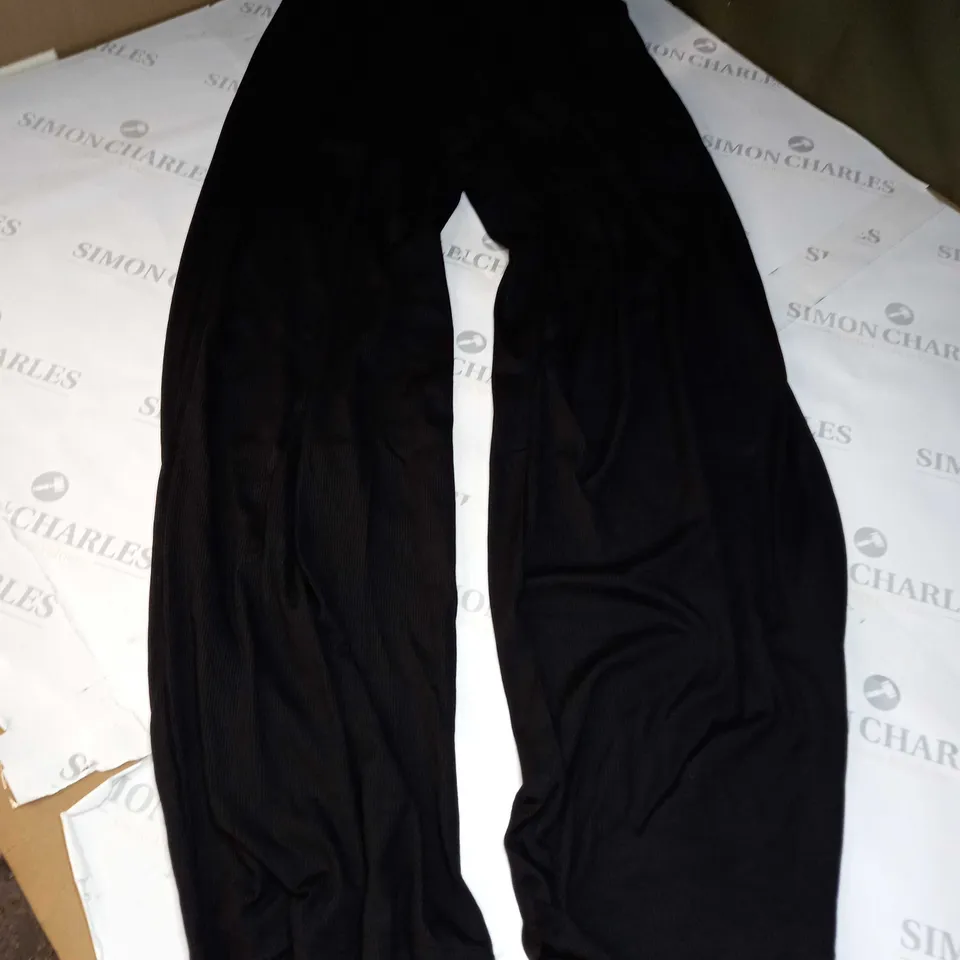 CIDER STRETCH WIDE LEG PANTS IN BLACK - XS