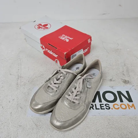 RIEKER N1112-60 WOMEN'S BEIGE SNEAKERS – UK 8 (EU 41)