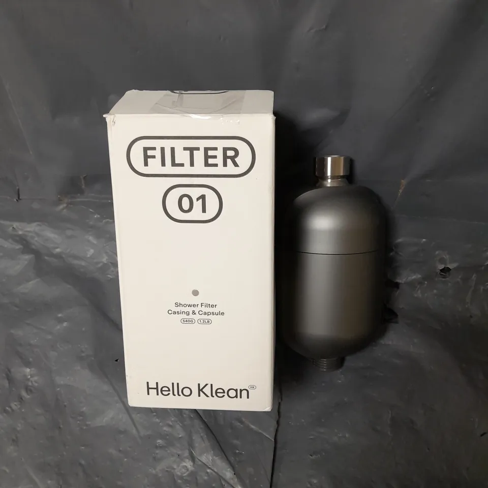 BOXED HELLO KLEAN FILTER 01 SHOWER FILTER CASING & CAPSULE