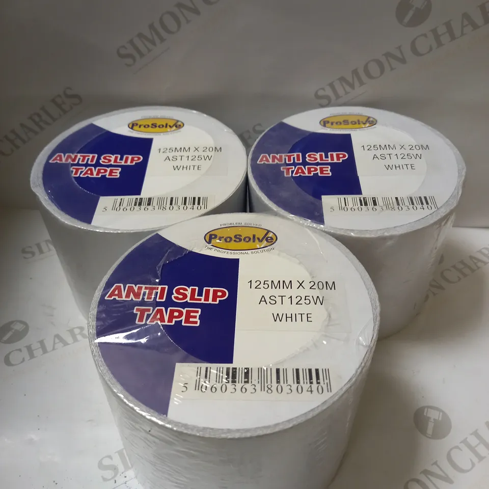 LOT OF 6 PROSOLVE ANTI-SLIP TAPE 125MM X 20 M - WHITE