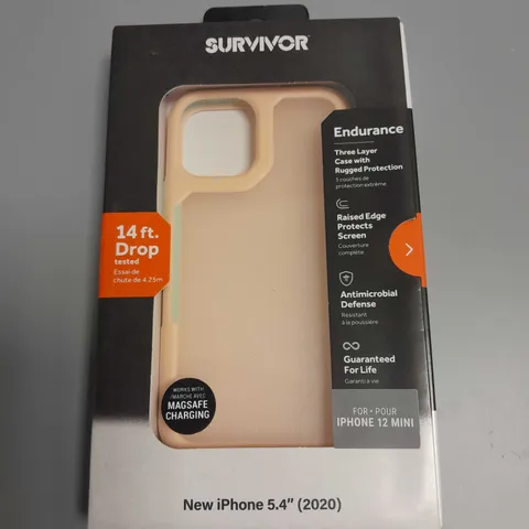 BOXED GRIFFIN SURVIVOR ENDURANCE PINK CASE FOR IPHONE 12 MINI