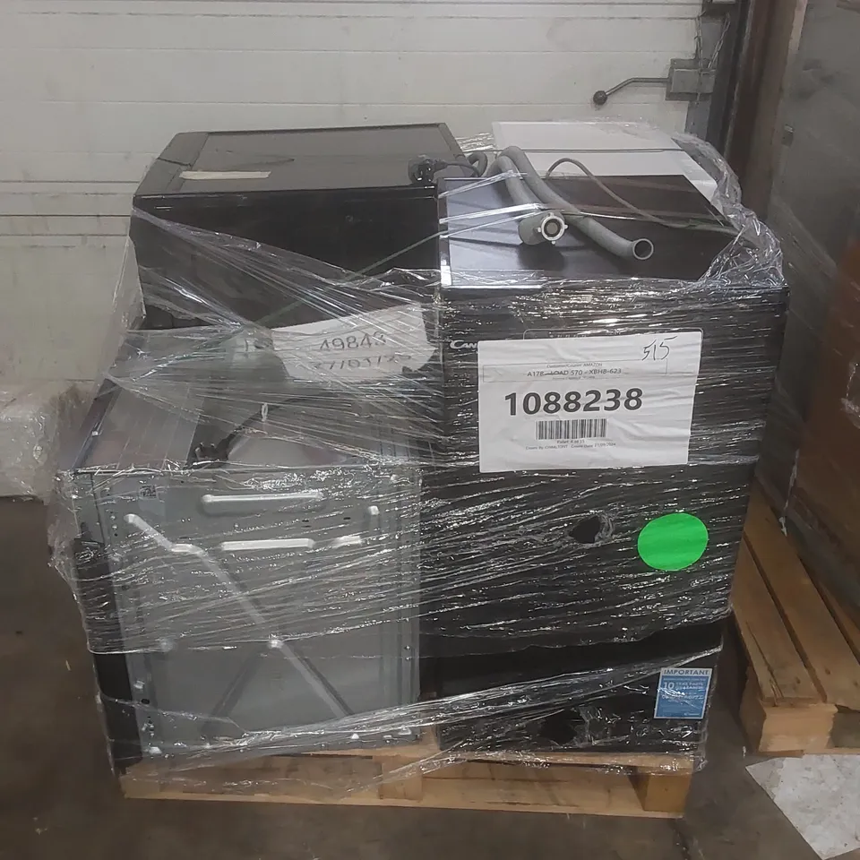 PALLET OF APPROXIMATELY 4 UNPROCESSED RAW RETURN WHITE GOODS TO INCLUDE;