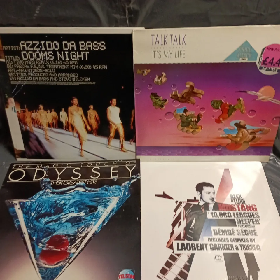 APPROXIMATELY 15 ASSORTED VINYL RECORDS TO INCLUDE ALEX ATTIAS, ODYSSEY, TALK TALK ETC