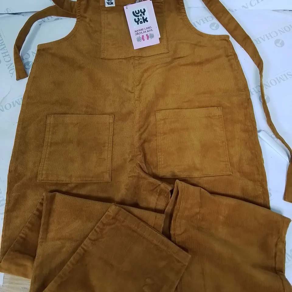 LUCY & YAK ORGANIC DENIM ORIGINAL DUNGAREES - UK 12L