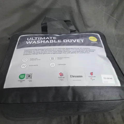 ULTIMATE WASHABLE DUVET - 10.5 TOG, IN CARRY BAG