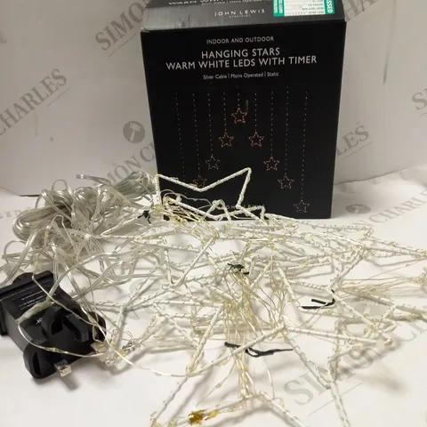JOHN LEWIS HANGING STARS WARM WHITE LED LIGHTS
