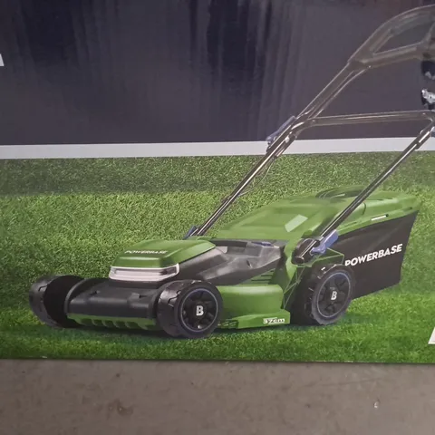 BOXED POWERBASE 37CM 40V CORDLESS LAWN MOWER 