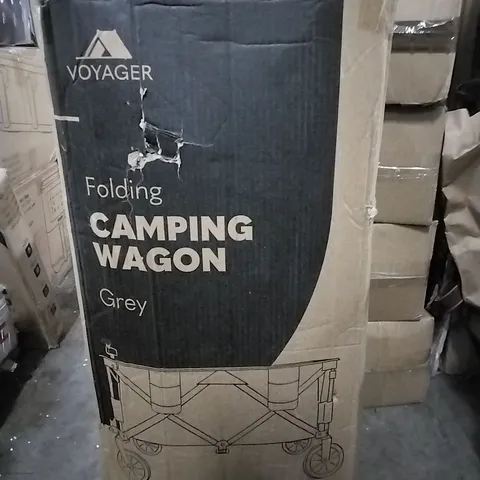 BOXED FOLDING CAMPING WAGON GREY