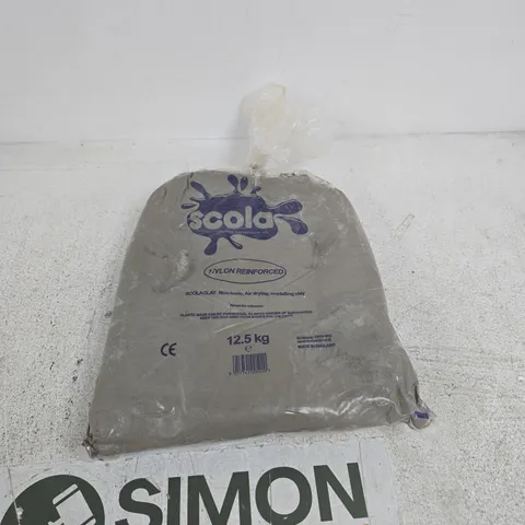 SCOLACLAY NON-TOXIC AIR-DRYING MODELLING CLAY, 12.5 KG