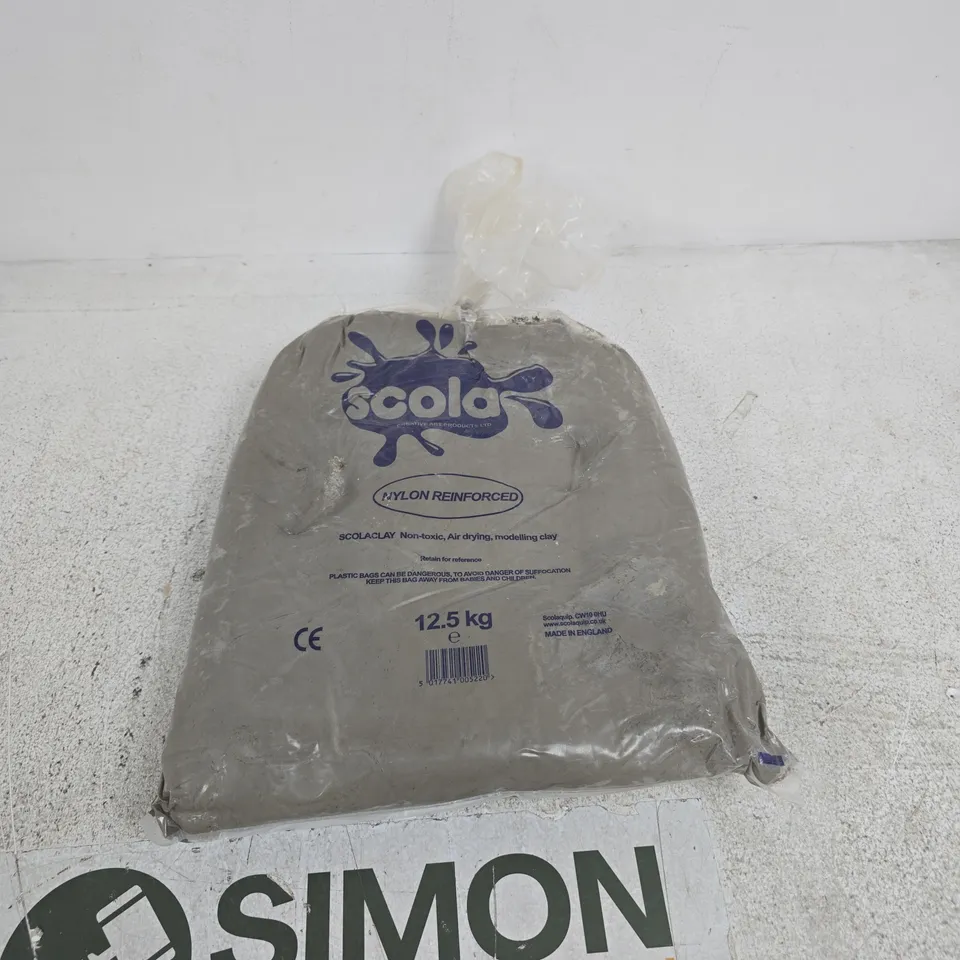 SCOLACLAY NON-TOXIC AIR-DRYING MODELLING CLAY, 12.5 KG