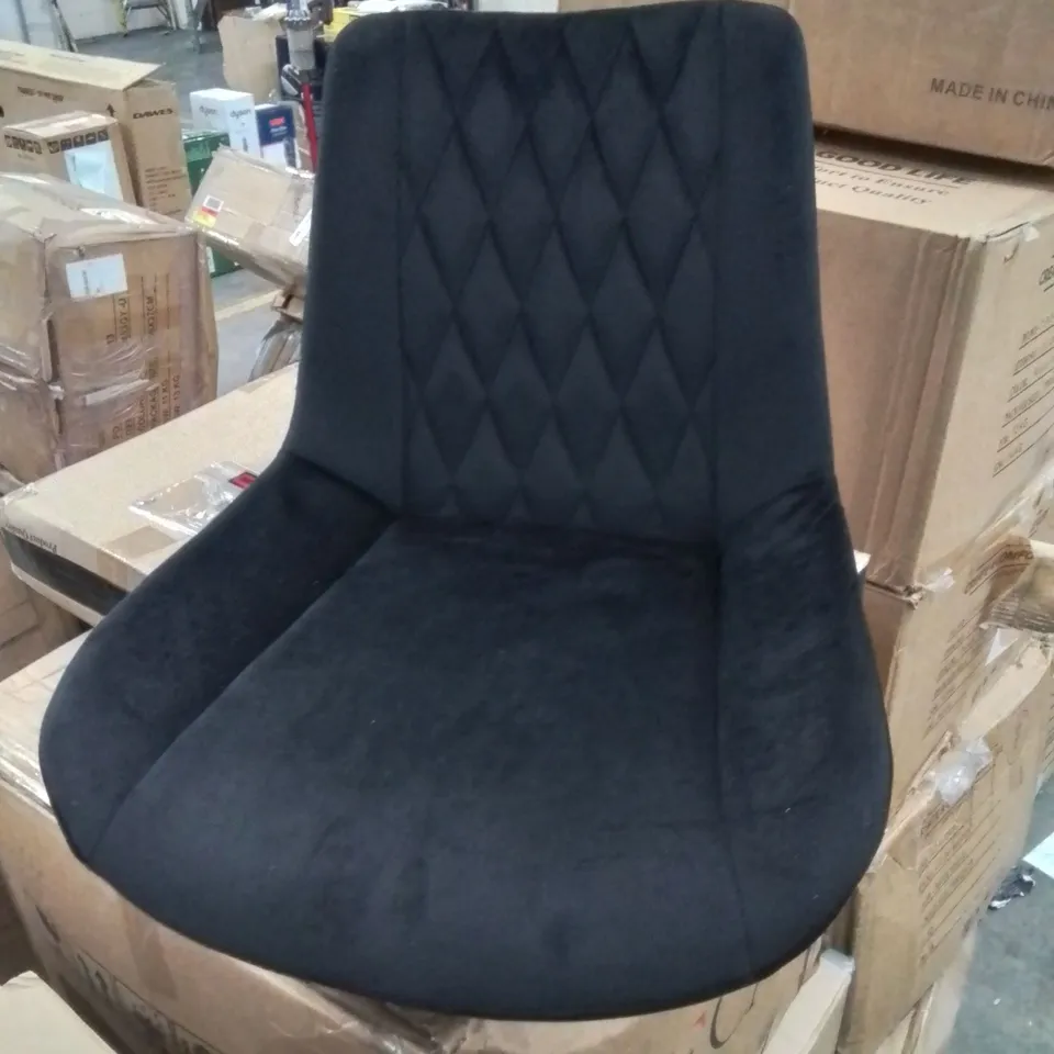 BOXED CLAIR SET OF TWO BLACK DINING CHAIRS