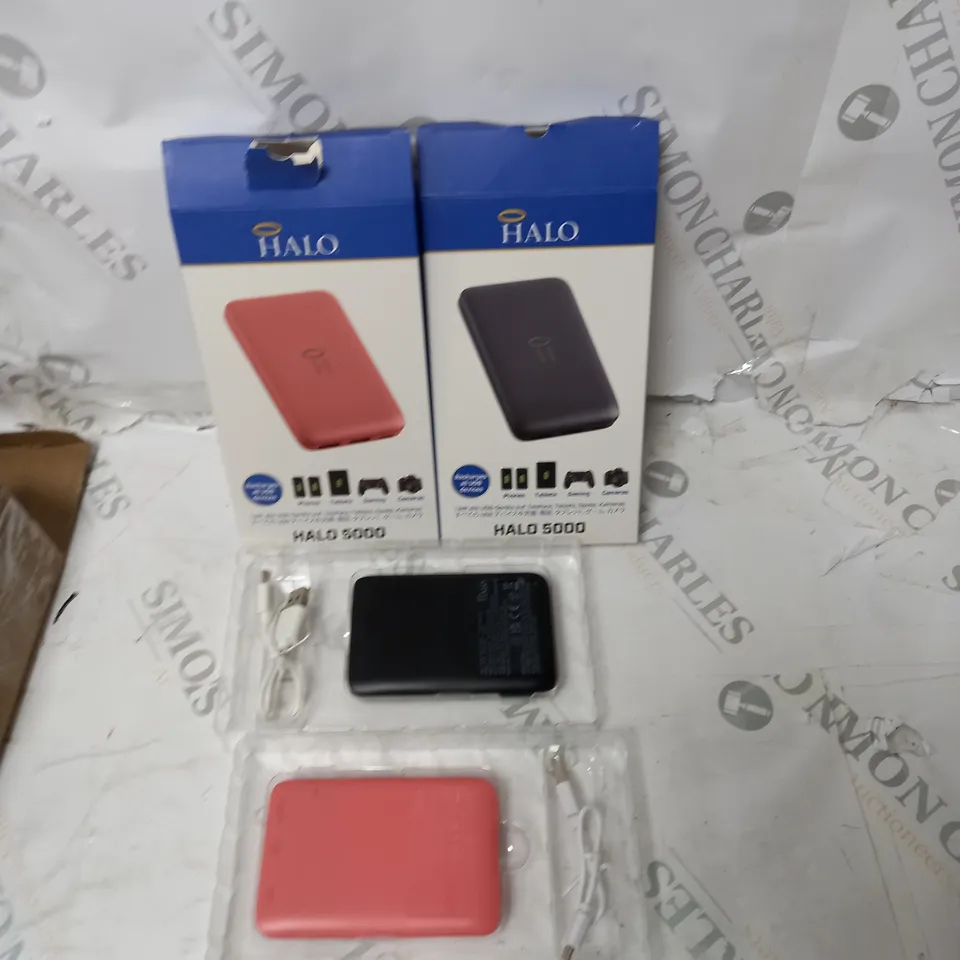 BOX OF 2 HALO CHARGING POWER BANKS 