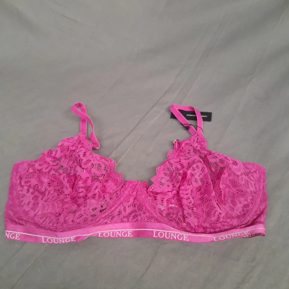 LOUNGE BALCONY BRA IN RASPBERRY PINK SIZE 36FF