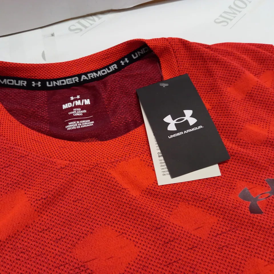 UNDER ARMOUR RED T-SHIRT - MD