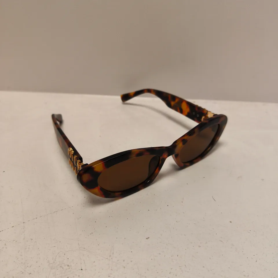 BOXED MIU MIU TORTOISESHELL CAT-EYE SUNGLASSES   