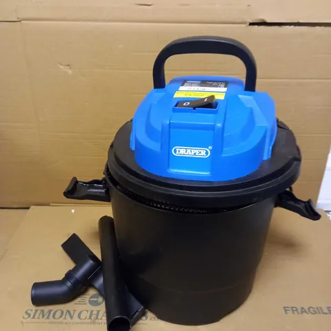 DRAPER 90107 230V 1250W 15L WET AND DRY VACUUM CLEANER